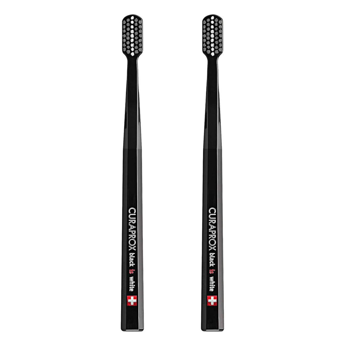 Toothbrush Duo, Black and Black, 2-Pack, Whitening-Friendly
